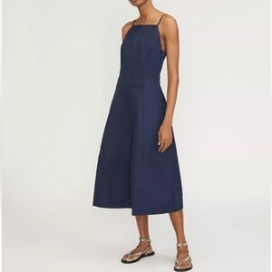 Everlane Navy Blue Midi Slip Dress